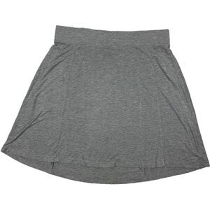 Liz Lange Maternity Skirt Medium Gray Stretch Hi Lo Target Knee